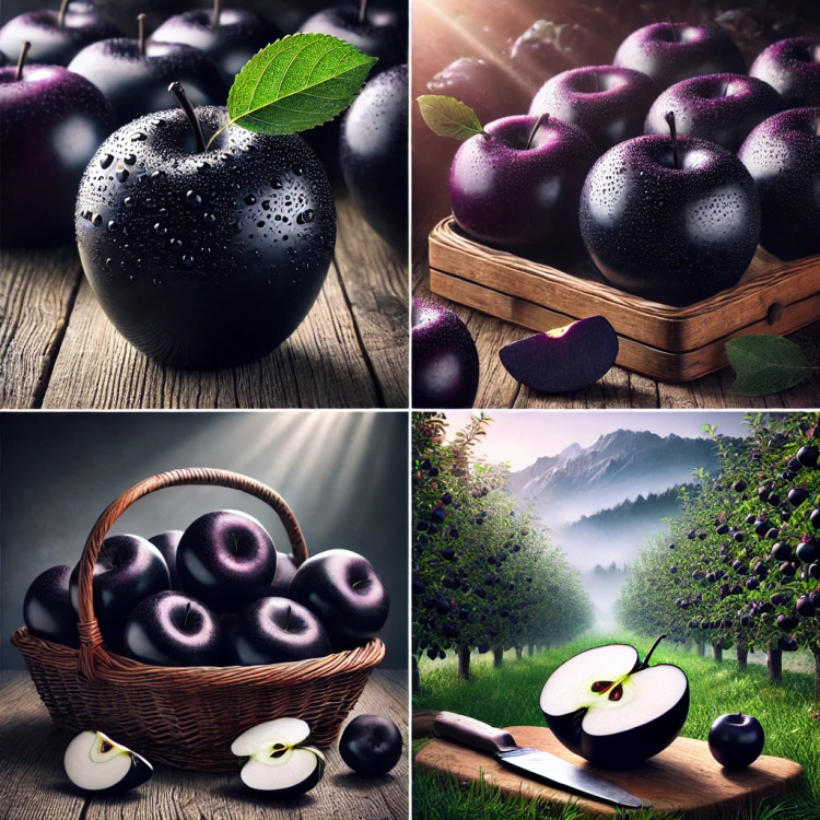 SİYAH ELMA: NADİR VE GİZEMLİ BİR MEYVE